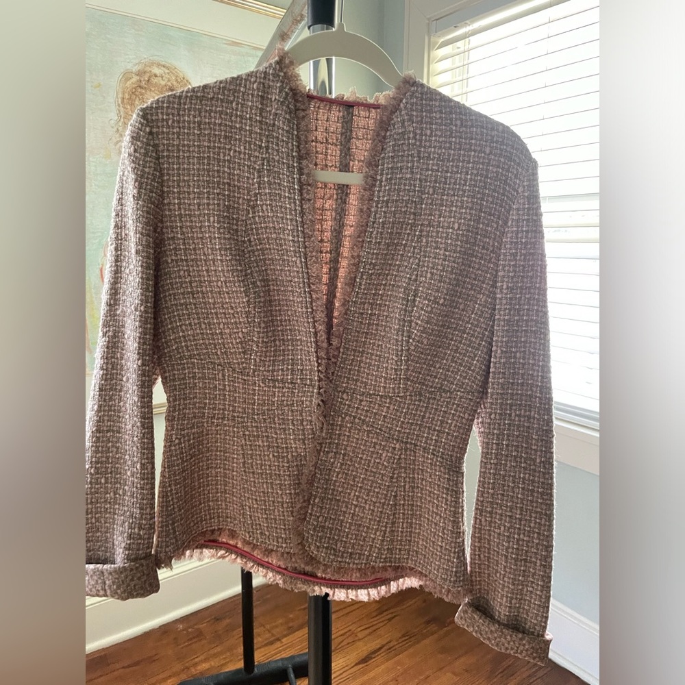 Elie Tahari Tweed Jacket. Size 2.
